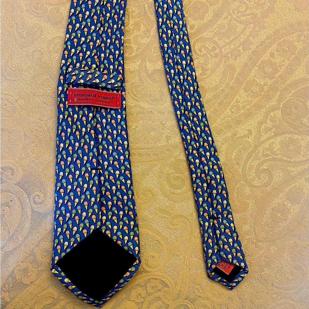Boys blue ice cream cone Vineyard Vines tie.